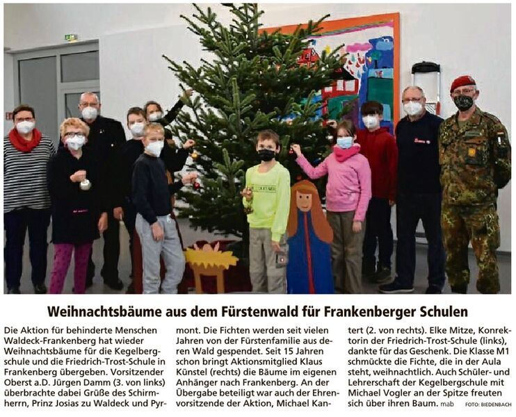 Tannbäume für die Friedrich-Trost-Schule