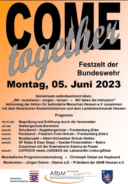 Plakat für den inklusiven Tag